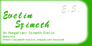 evelin szimeth business card